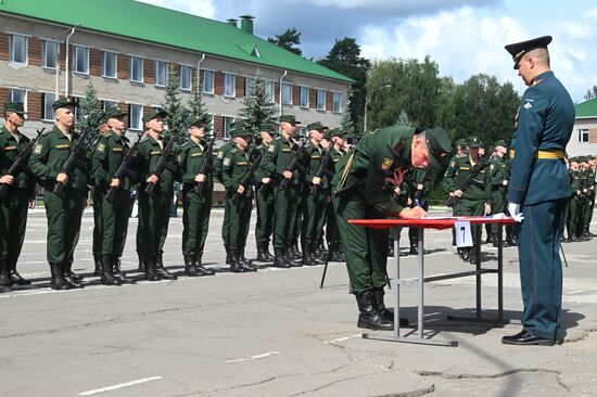 Russia Defence Oath Taking