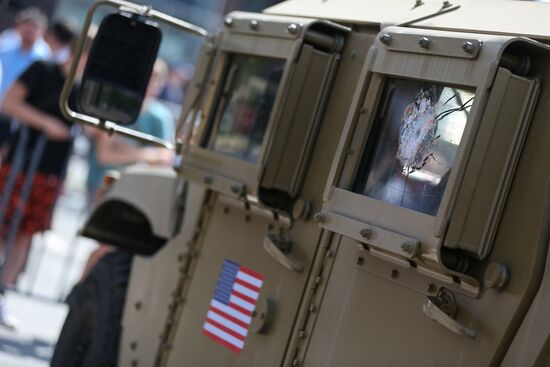 Russia Ukraine Captured Military Equipment Exhibition