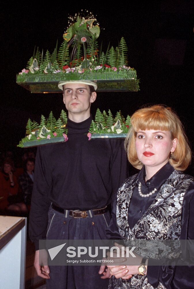 Flowers in Kremlin international festival in Moscow