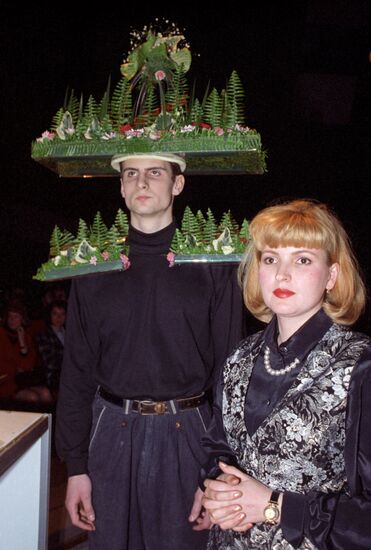 Flowers in Kremlin international festival in Moscow