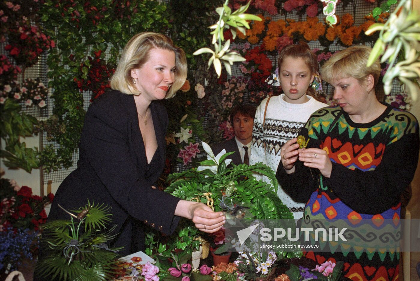 Flowers in Kremlin international festival in Moscow
