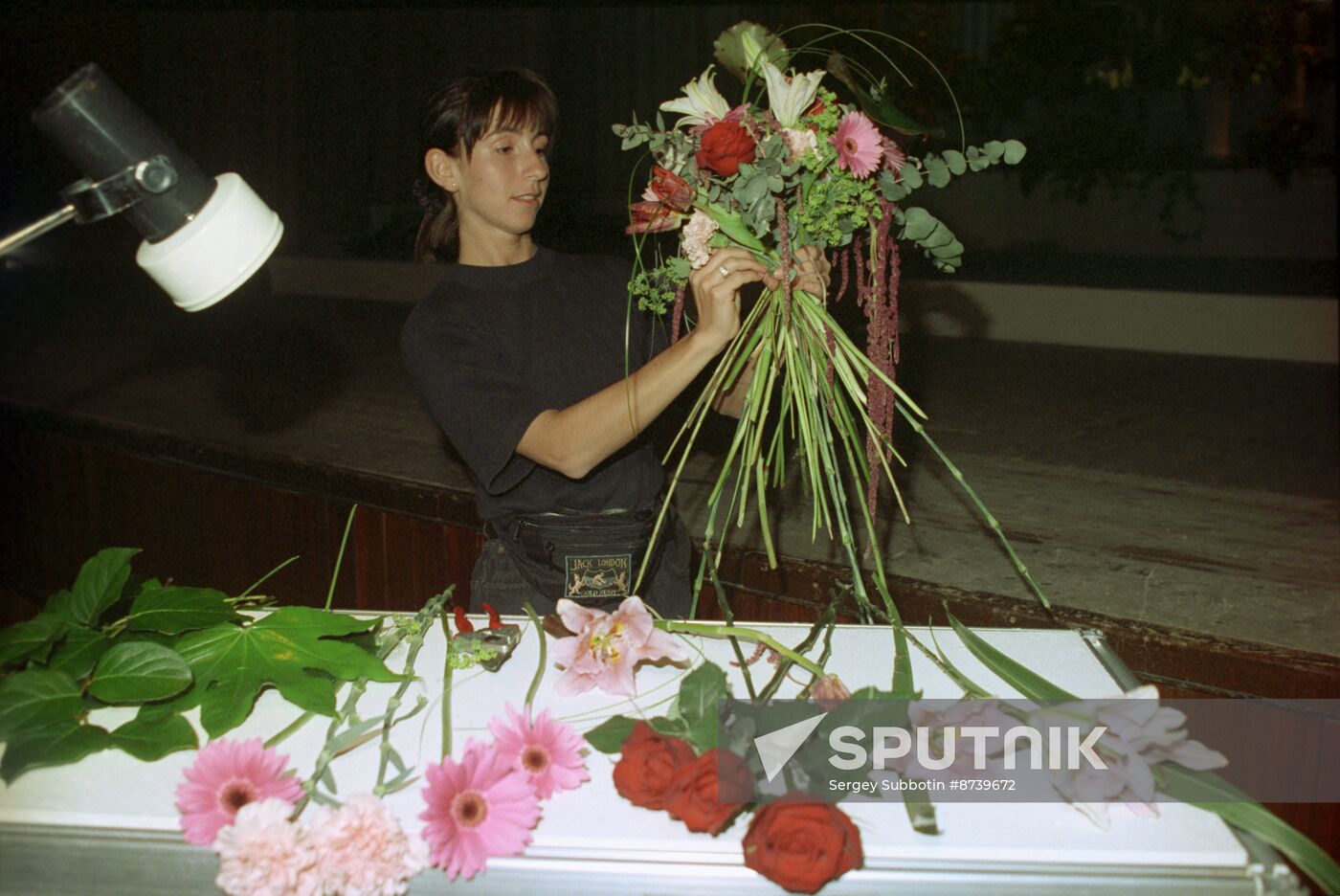 Flowers in Kremlin international festival in Moscow