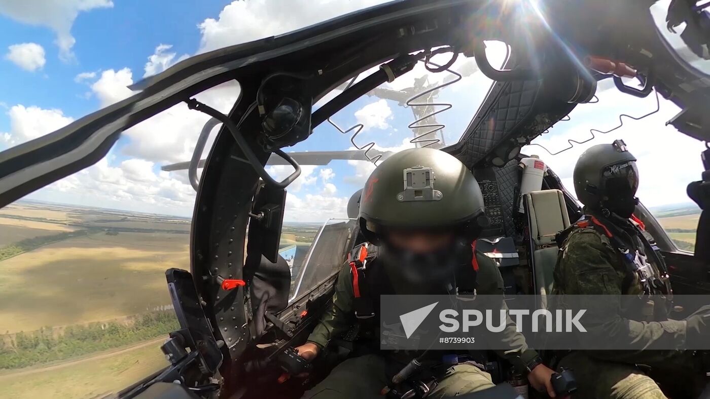 Russia Ukraine Kursk Attack Helicopters