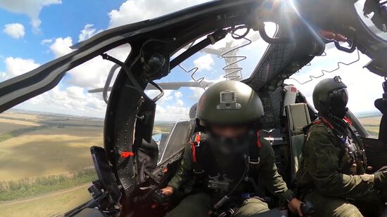 Russia Ukraine Kursk Attack Helicopters