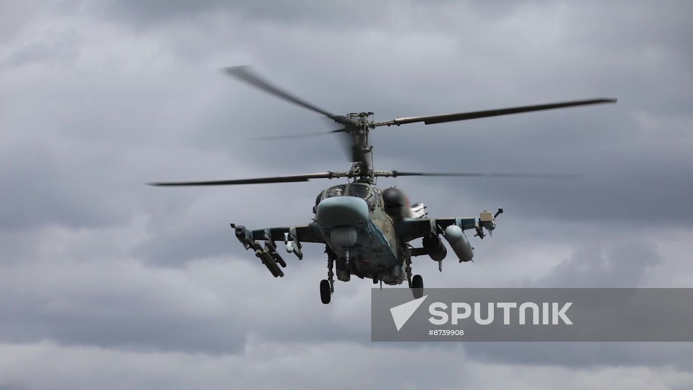 Russia Ukraine Kursk Attack Helicopters