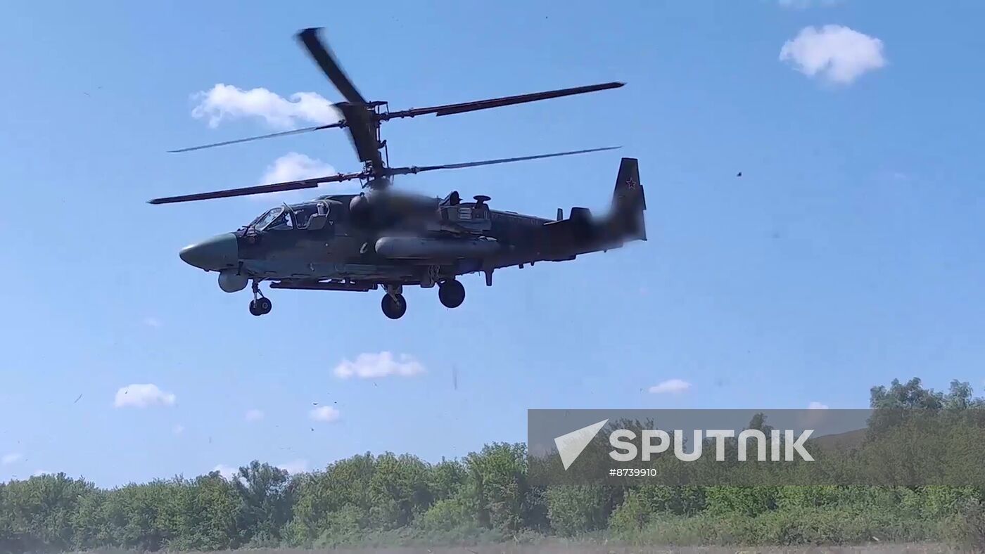 Russia Ukraine Kursk Attack Helicopters