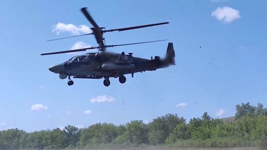 Russia Ukraine Kursk Attack Helicopters