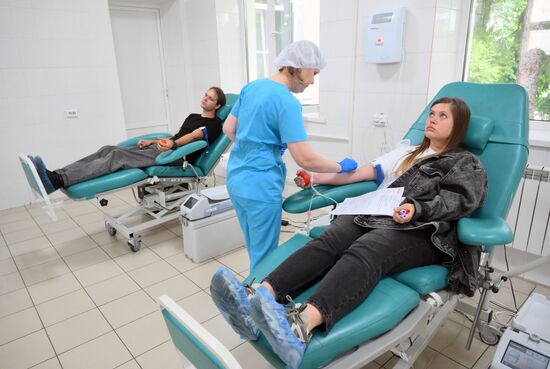 Russia Ukraine Kursk Attack Blood Donation