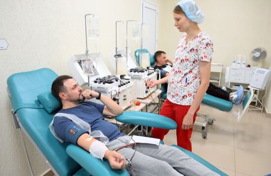 Russia Ukraine Kursk Attack Blood Donation