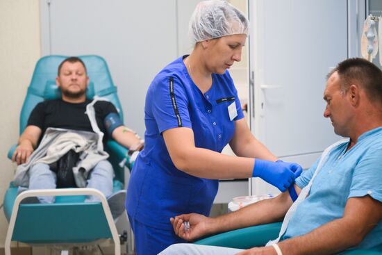 Russia Ukraine Kursk Attack Blood Donation