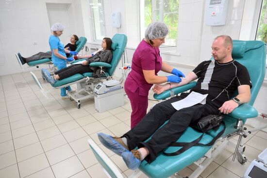 Russia Ukraine Kursk Attack Blood Donation