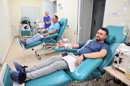 Russia Ukraine Kursk Attack Blood Donation