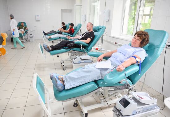Russia Ukraine Kursk Attack Blood Donation