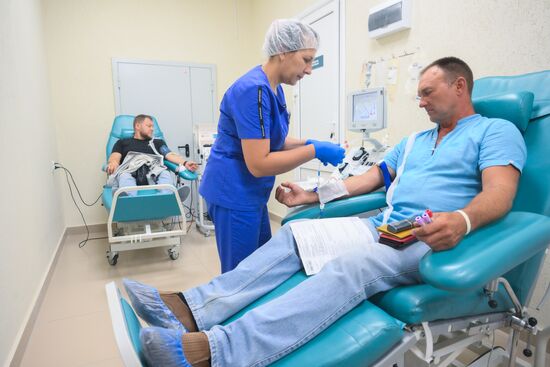 Russia Ukraine Kursk Attack Blood Donation