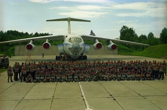 Joint military exercises of Russian and French Airborne Forces