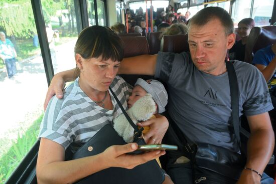 Russia Ukraine Kursk Attack Evacuees