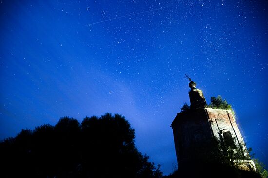 Russia Perseid Meteor Shower