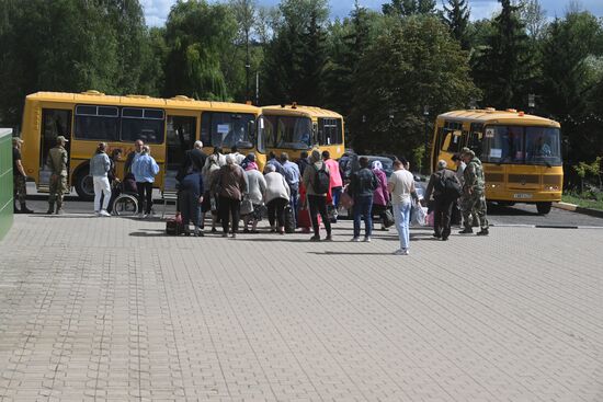 Russia Belgorod Evacuees