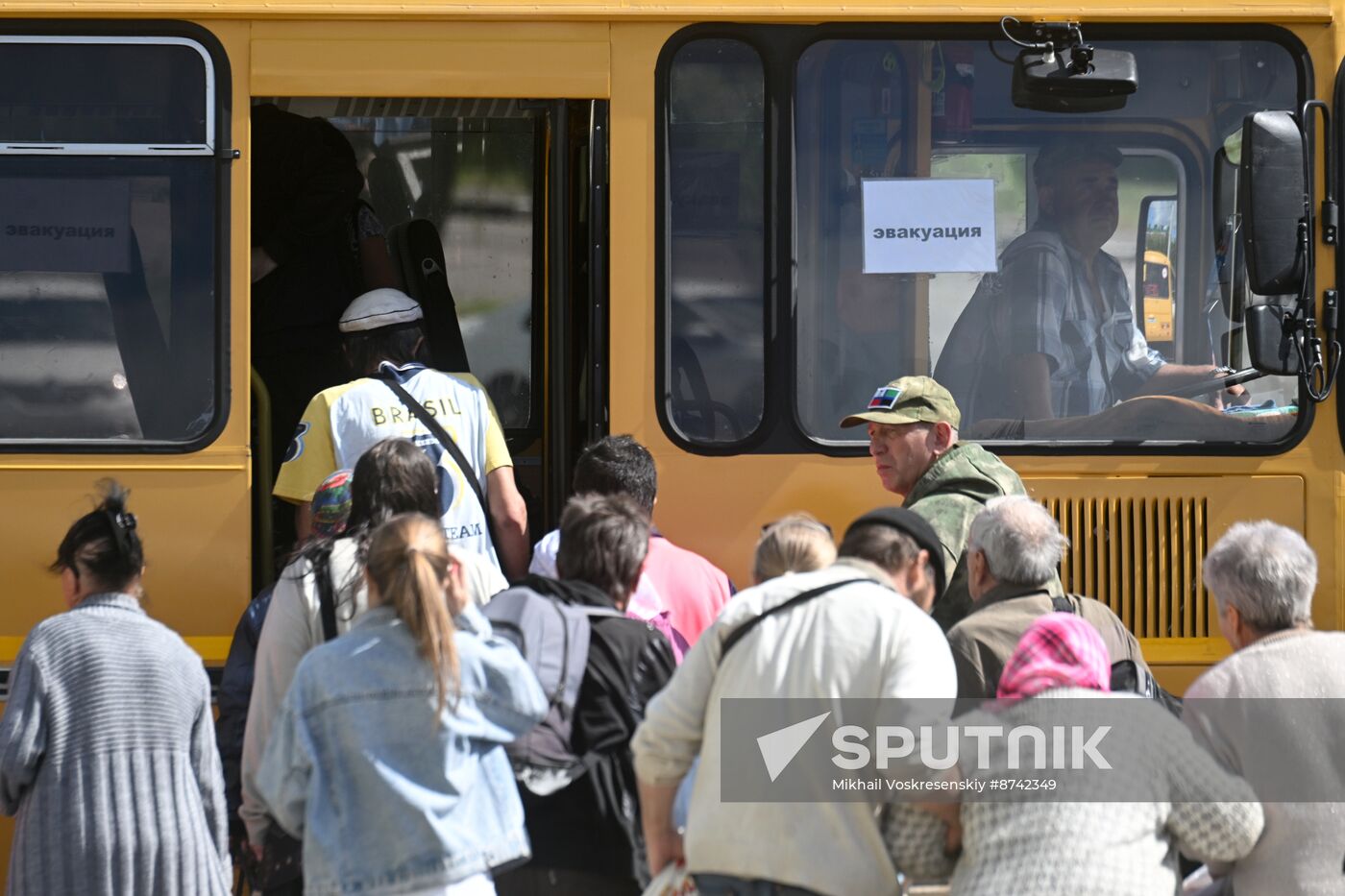 Russia Belgorod Evacuees