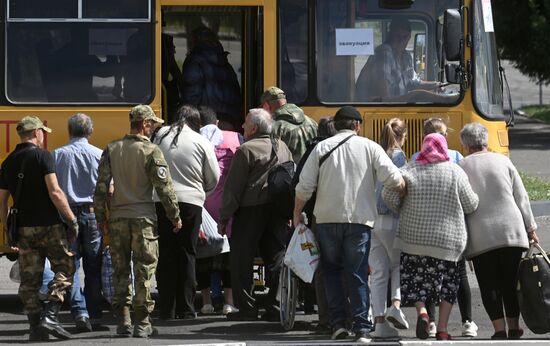 Russia Belgorod Evacuees