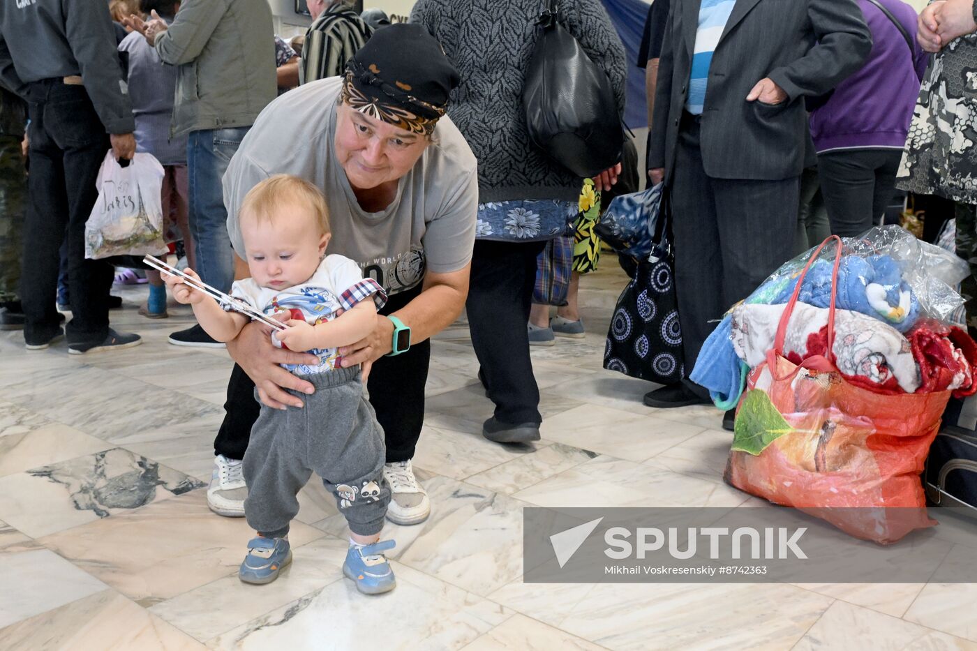 Russia Belgorod Evacuees