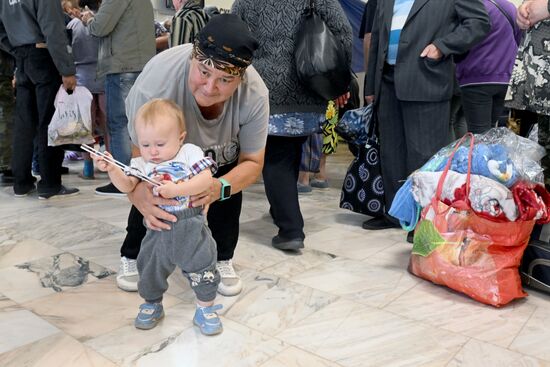 Russia Belgorod Evacuees