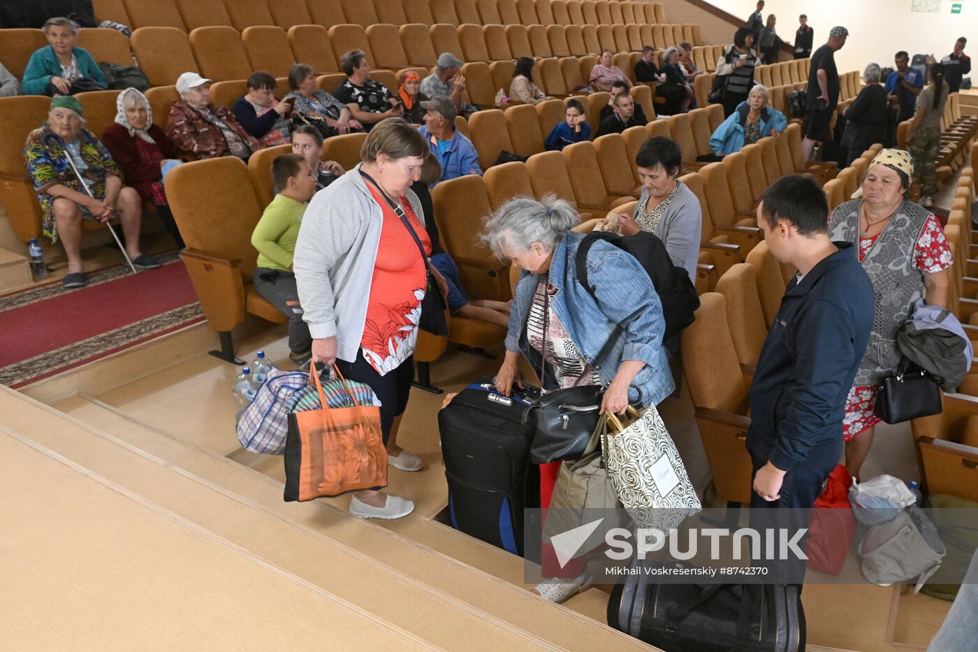 Russia Belgorod Evacuees