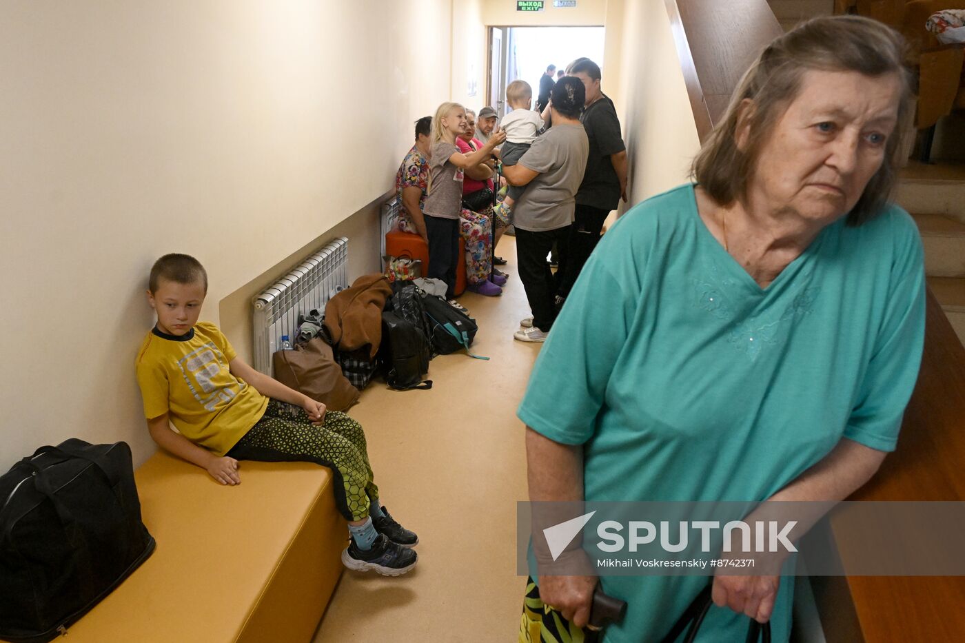 Russia Belgorod Evacuees