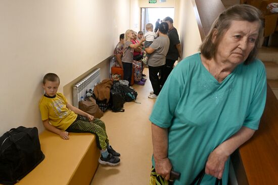 Russia Belgorod Evacuees