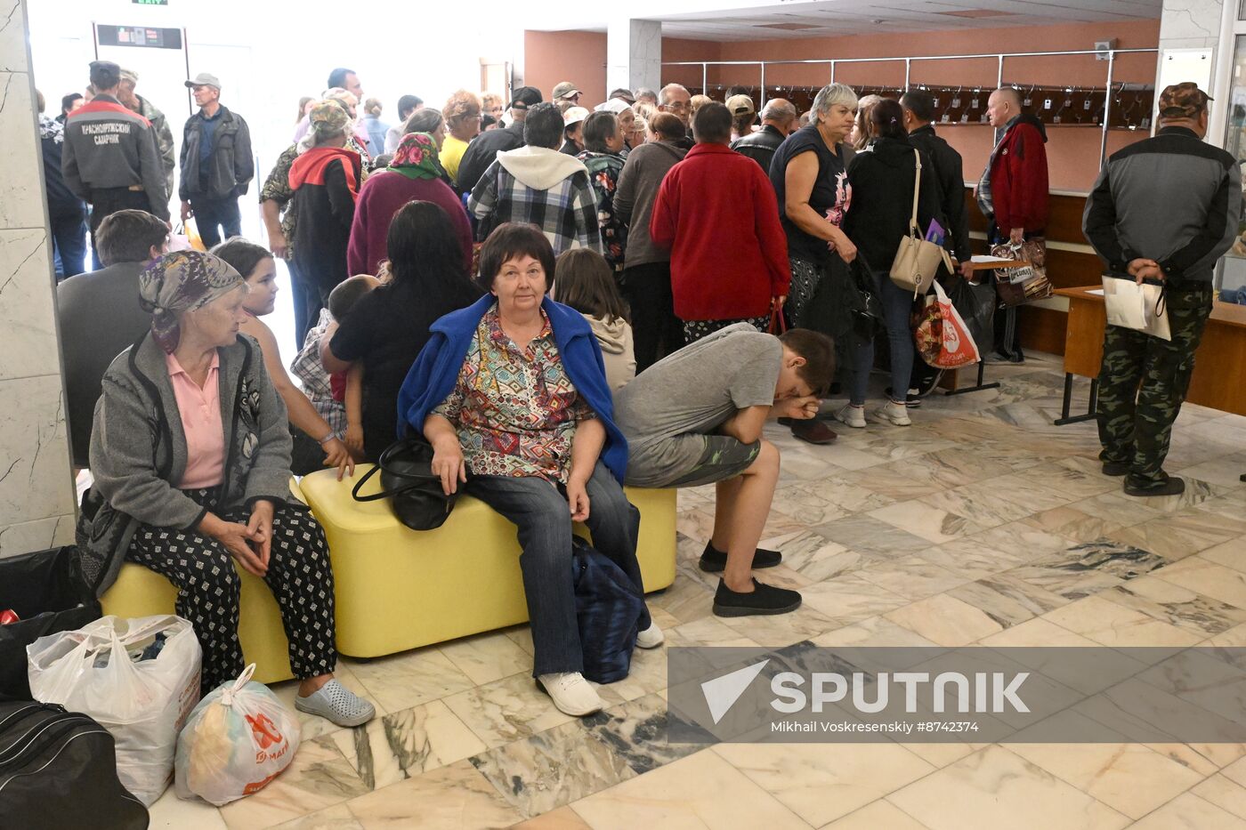 Russia Belgorod Evacuees