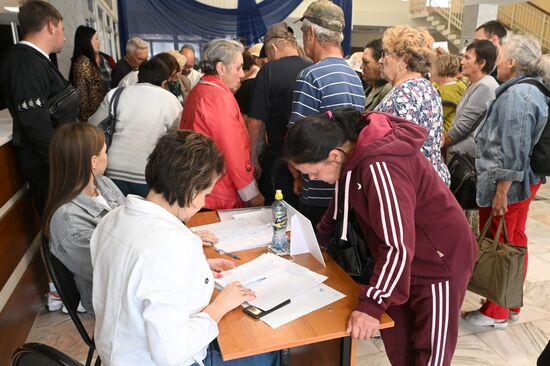 Russia Belgorod Evacuees