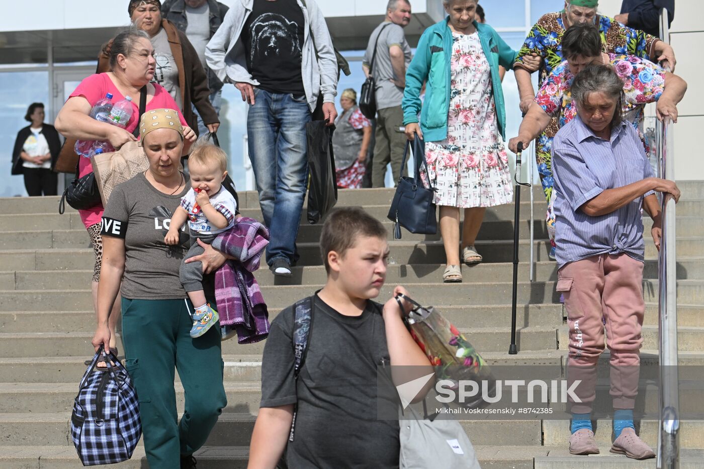 Russia Belgorod Evacuees