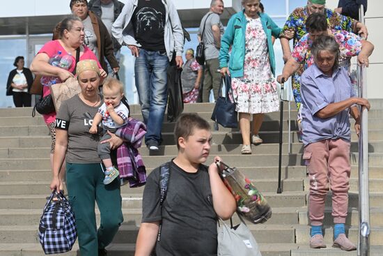 Russia Belgorod Evacuees