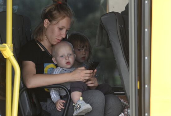 Russia Belgorod Evacuees