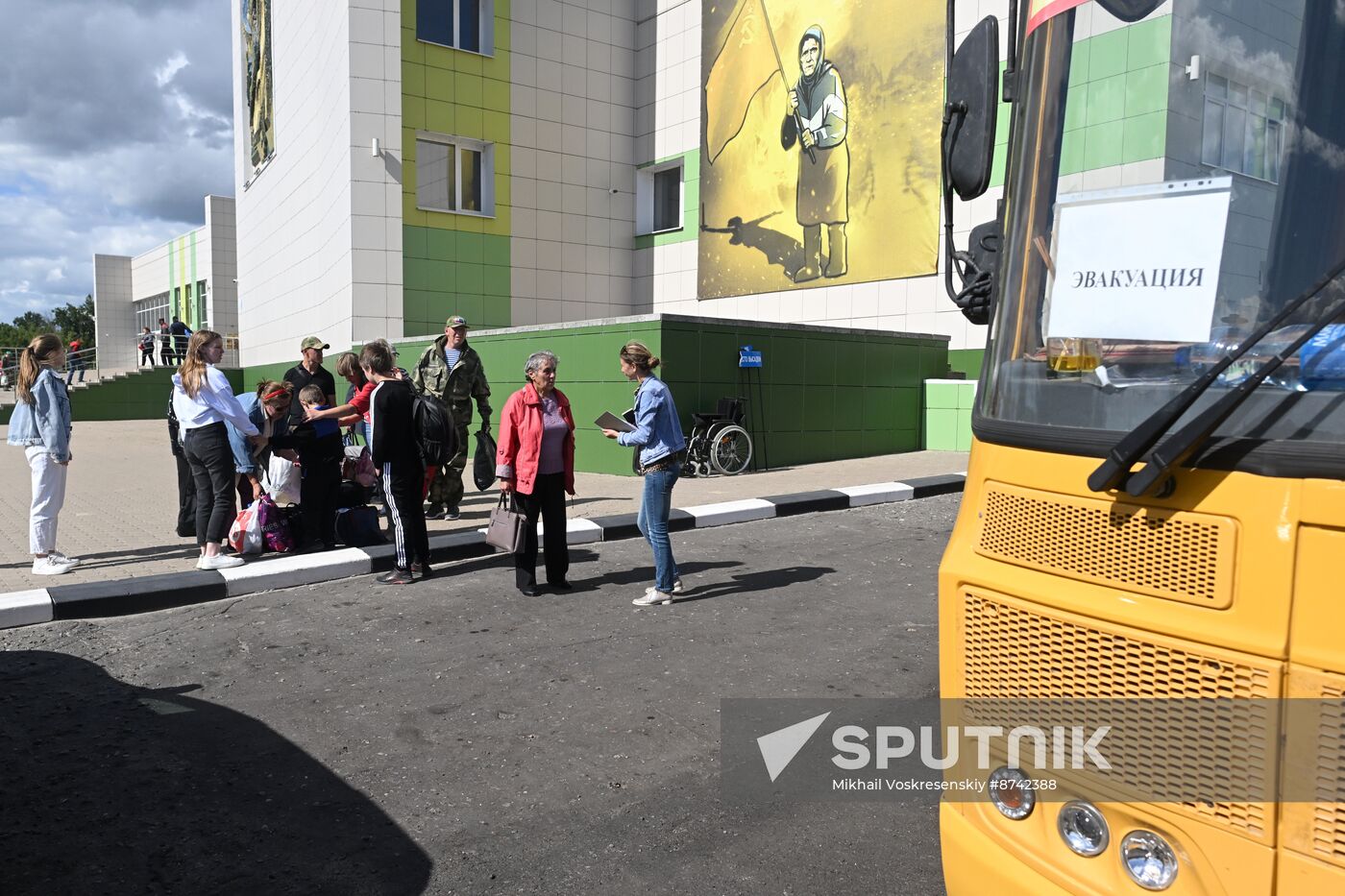 Russia Belgorod Evacuees