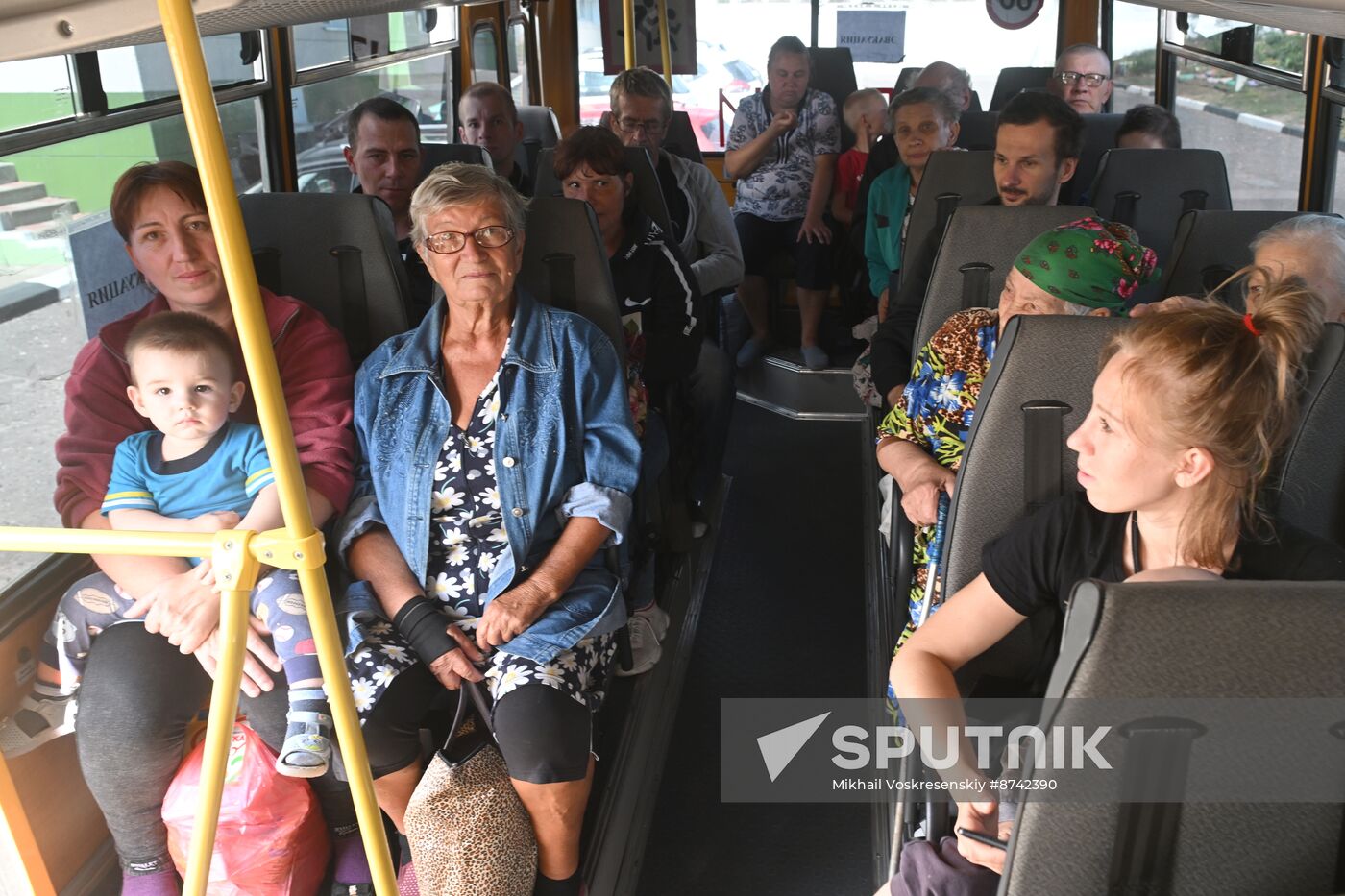 Russia Belgorod Evacuees