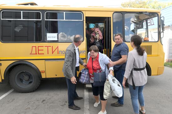 Russia Belgorod Evacuees