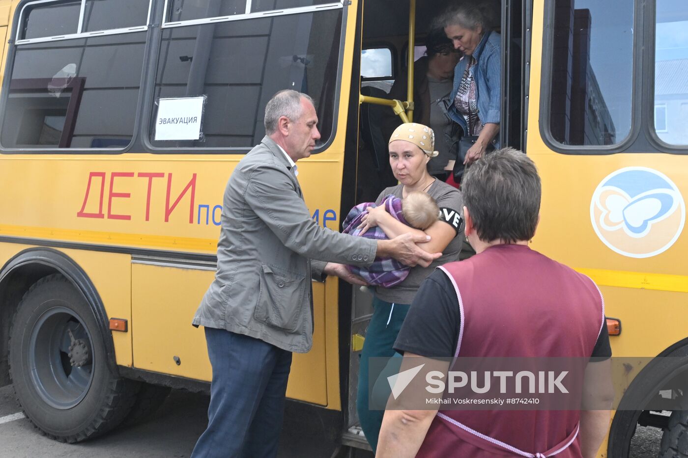 Russia Belgorod Evacuees