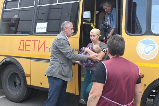 Russia Belgorod Evacuees