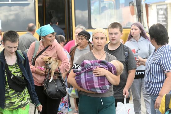 Russia Belgorod Evacuees