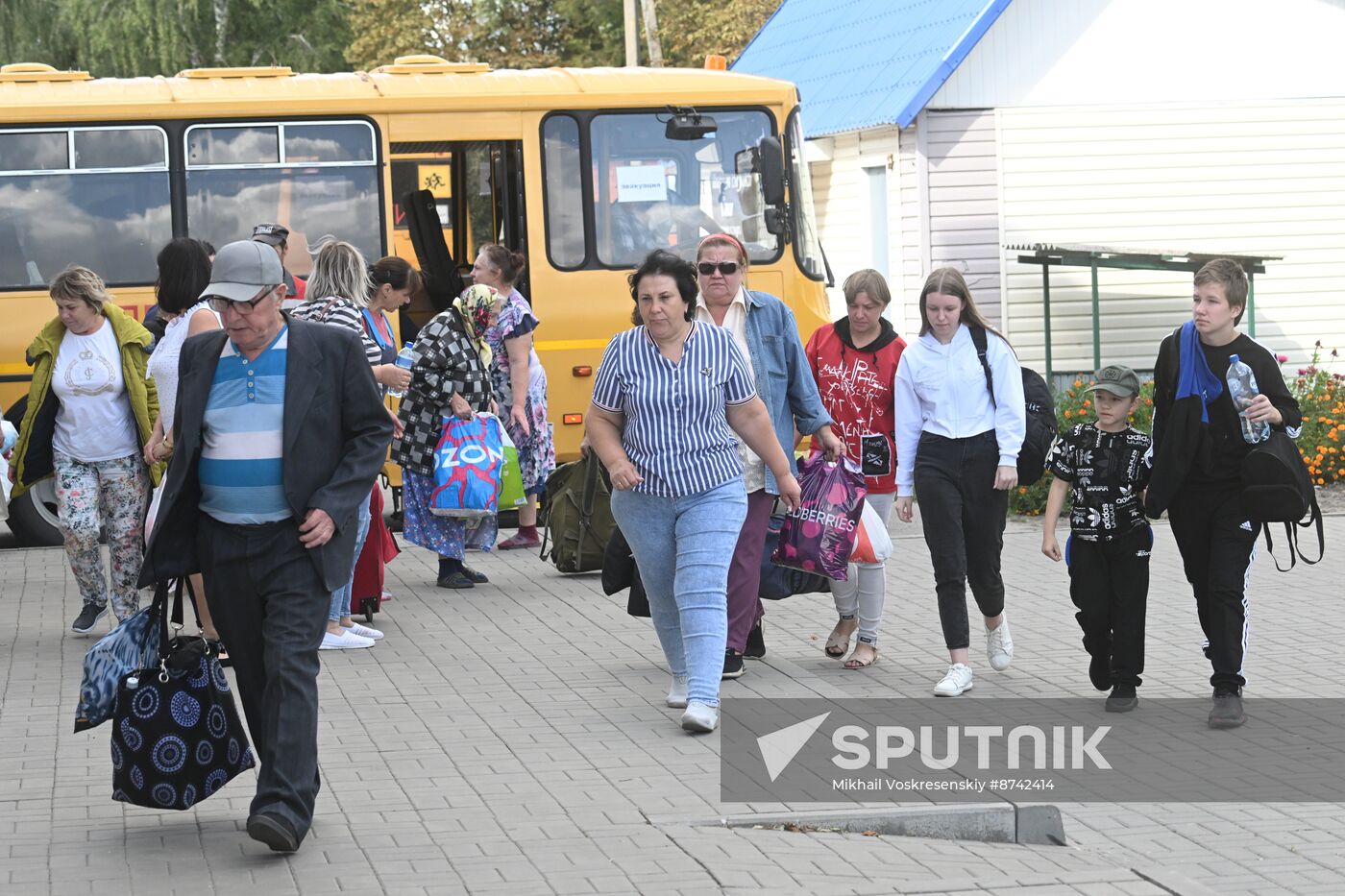 Russia Belgorod Evacuees