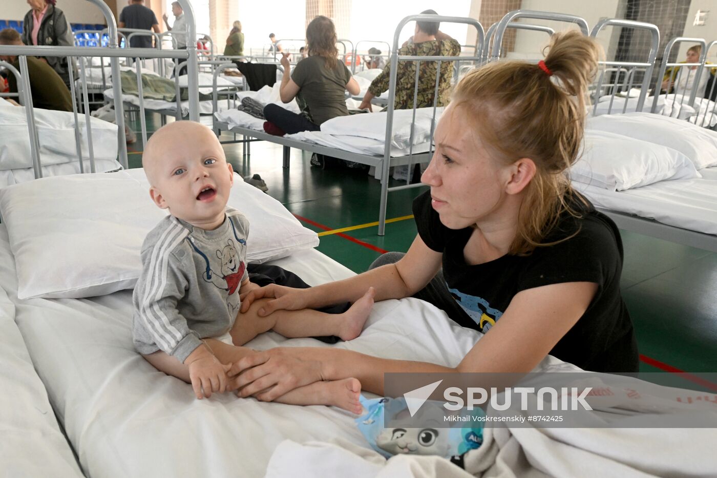 Russia Belgorod Evacuees