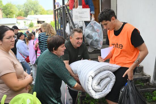 Russia Ukraine Kursk Attack Humanitarian Aid Centre