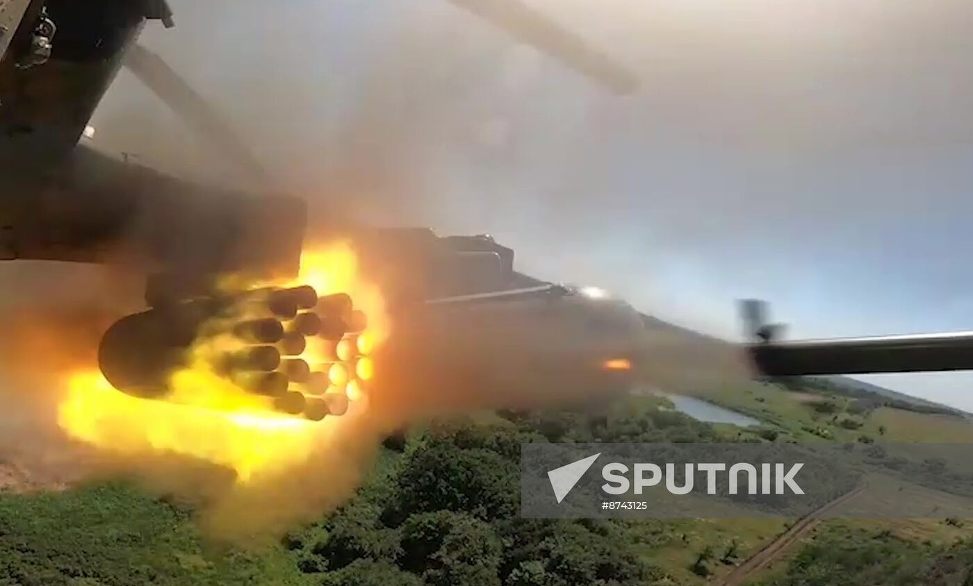 Russia Ukraine Kursk Attack Helicopters