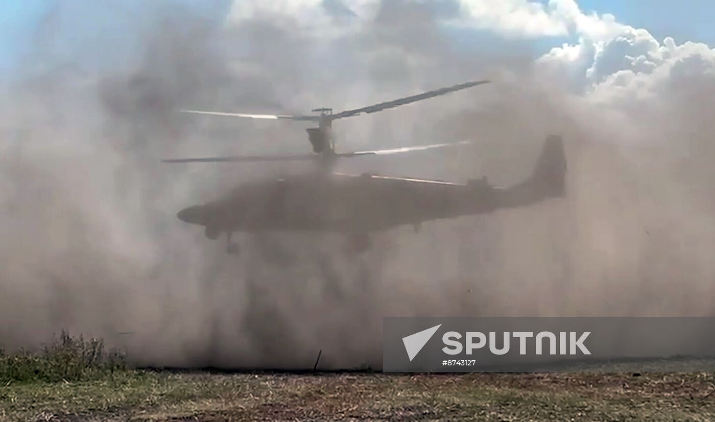 Russia Ukraine Kursk Attack Helicopters