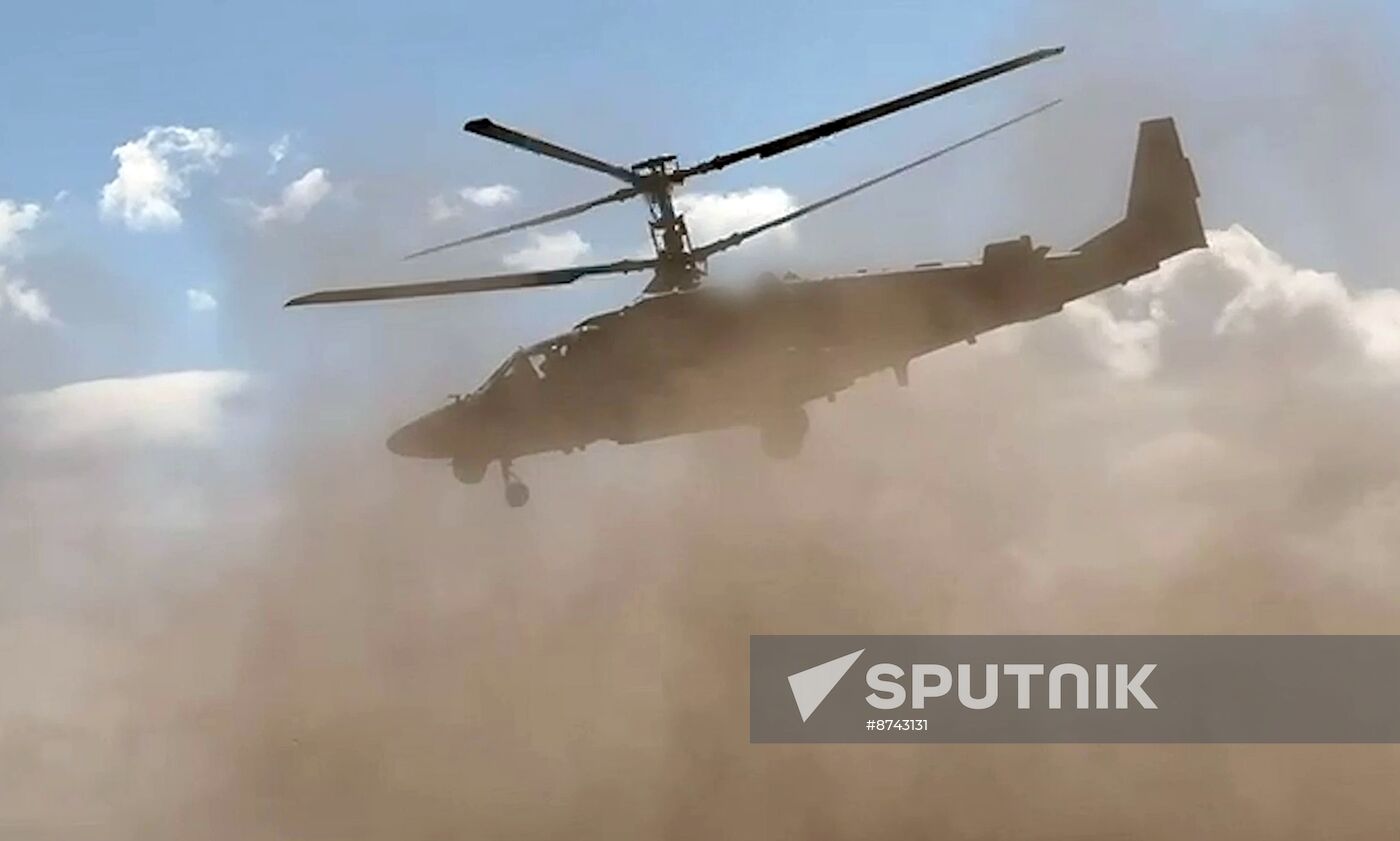 Russia Ukraine Kursk Attack Helicopters