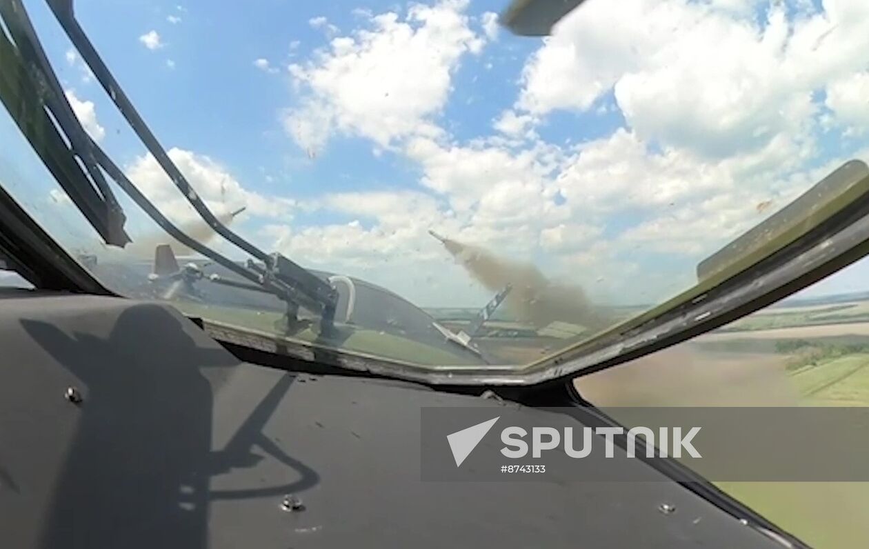 Russia Ukraine Kursk Attack Helicopters