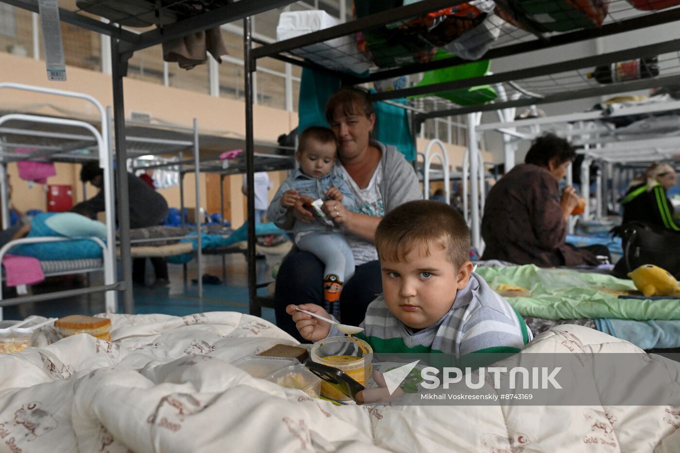 Russia Belgorod Evacuees