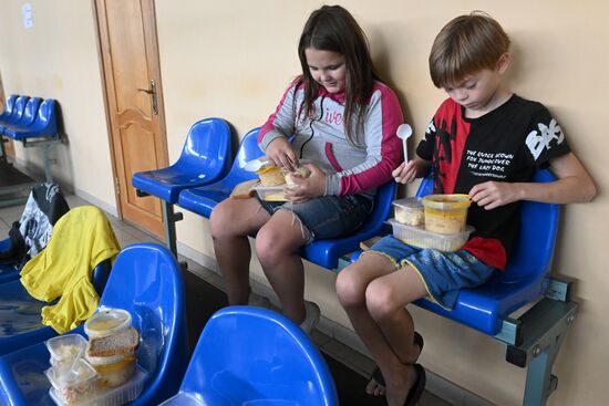Russia Belgorod Evacuees