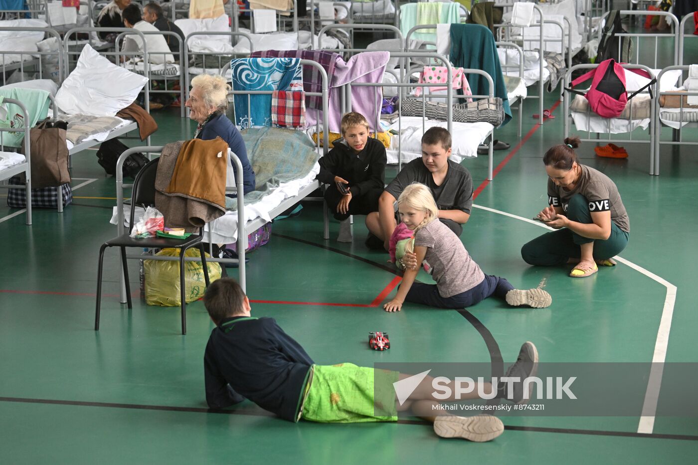 Russia Belgorod Evacuees